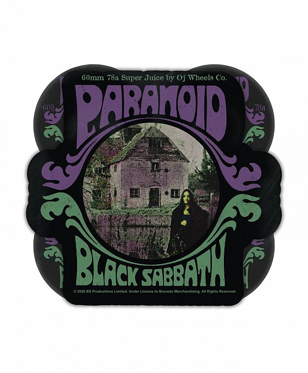 OJ BLACK SABBATH PARANOID 78A 60MM WHEELS BLACK