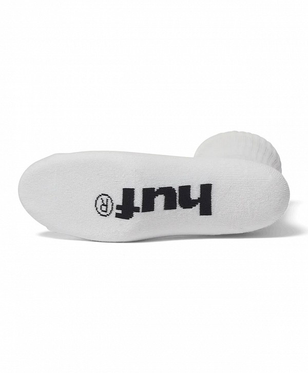 HUF GREEN BUDDY EMBROIDERED SOCKS WHITE