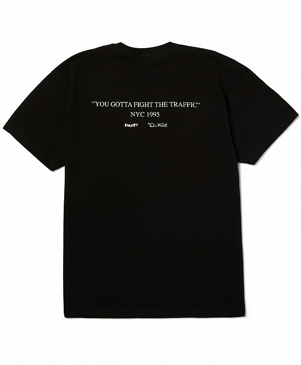 HUF FIGHT THE TRAFFIC TEE BLACK