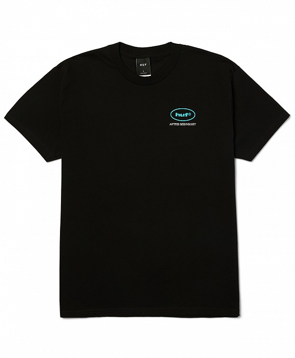 HUF AFTER MIDNIGHT TEE BLACK