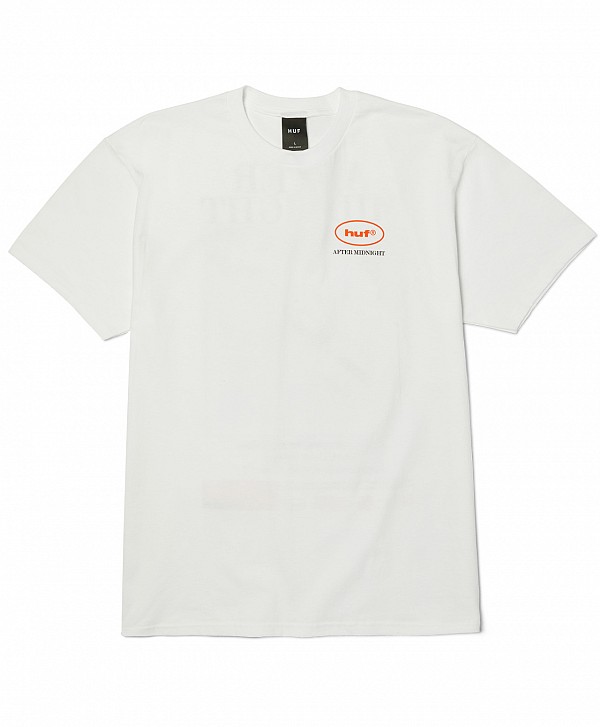 HUF AFTER MIDNIGHT TEE WHITE
