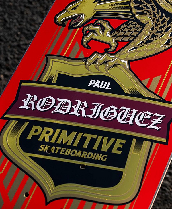 PRIMITIVE RODRIGUEZ ALL STAR EAGLE SKATE DECK 8.25" RED