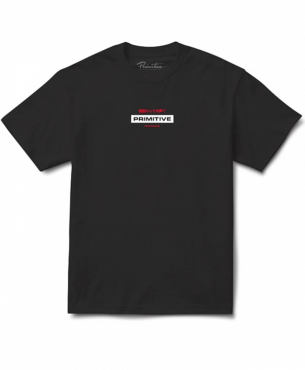 PRIMITIVE SCRAPE HEAVYWEIGHT TEE BLACK