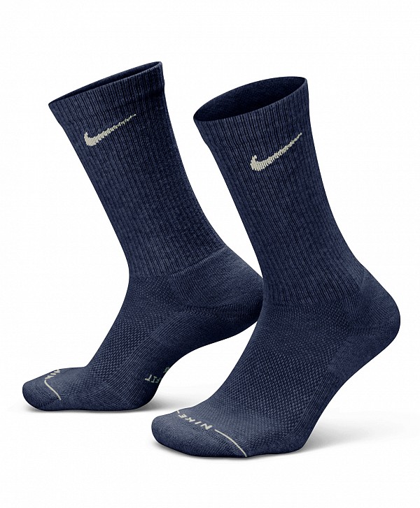 NIKE EVERYDAY ELEVATED CREW SOCKS 6-PACK MULTI/WHITE