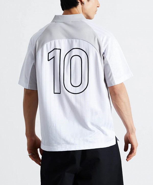 HUF SIDELINE SOCCER JERSEY WHITE