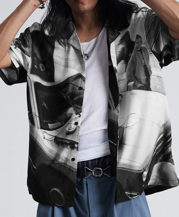 HUF BURNSIDE RESORT SHIRT MULTI