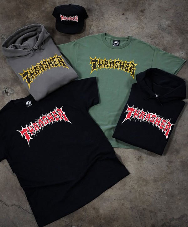 THRASHER SPIKEY SNAPBACK BLACK