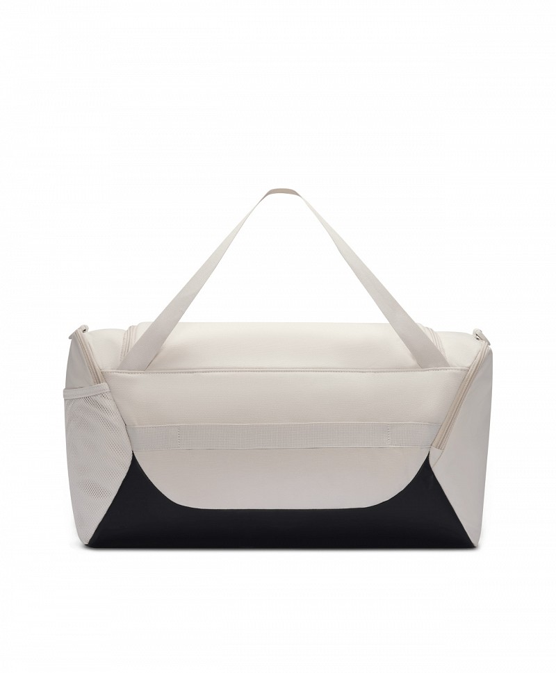 NIKE BRASILIA SMALL DUFFLE BAG LIGHT BONE/BLACK