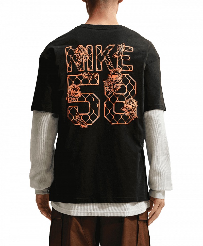 NIKE SB SKATE VARSITY TEE BLACK