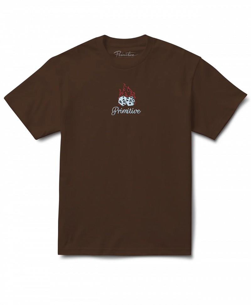 PRIMITIVE BIG CITY HEAVYWEIGHT TEE BROWN