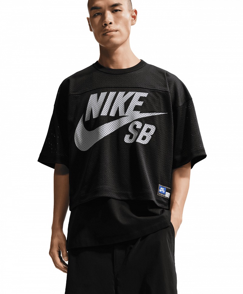 NIKE SB MESH FOOTBALL JERSEY BLACK/WHITE