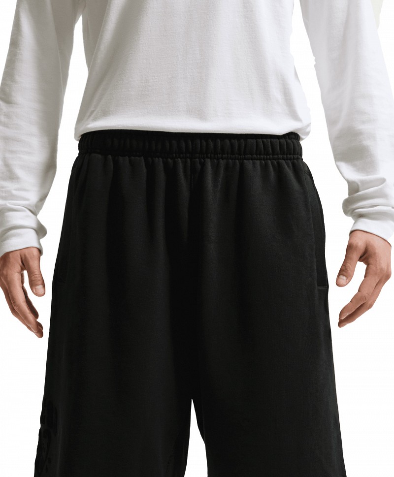 NIKE SB GRAPHIC FLEECE SHORTS BLACK/WHITE