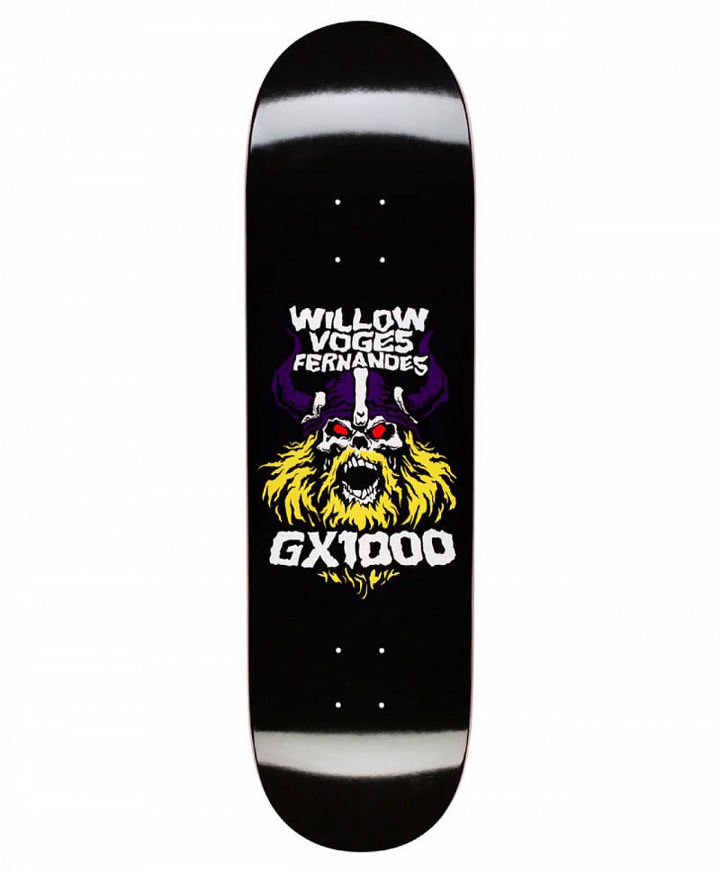 GX1000 VIKING WILLOW SKATE DECK BLACK