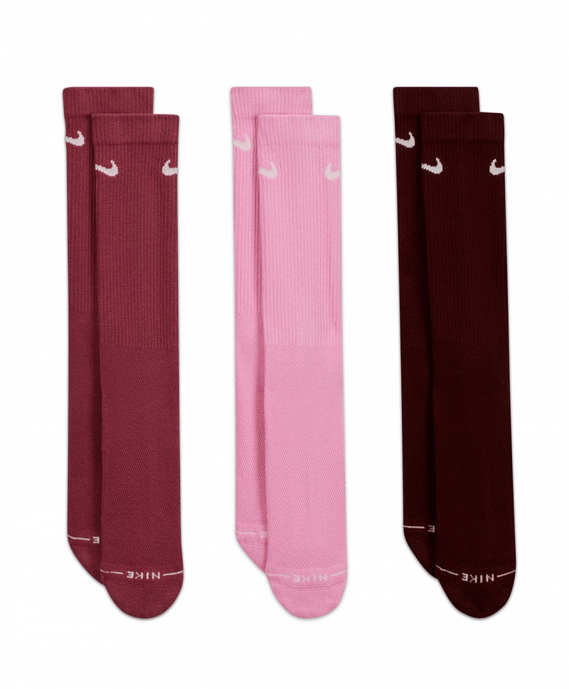 NIKE EVERYDAY ELEVATED CREW SOCKS 3-PACK MULTI/WHITE