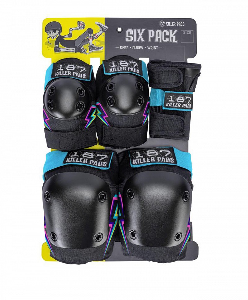 187 KILLER PADS JUNIOR SIX PACK SET ELECTRIC BOLT