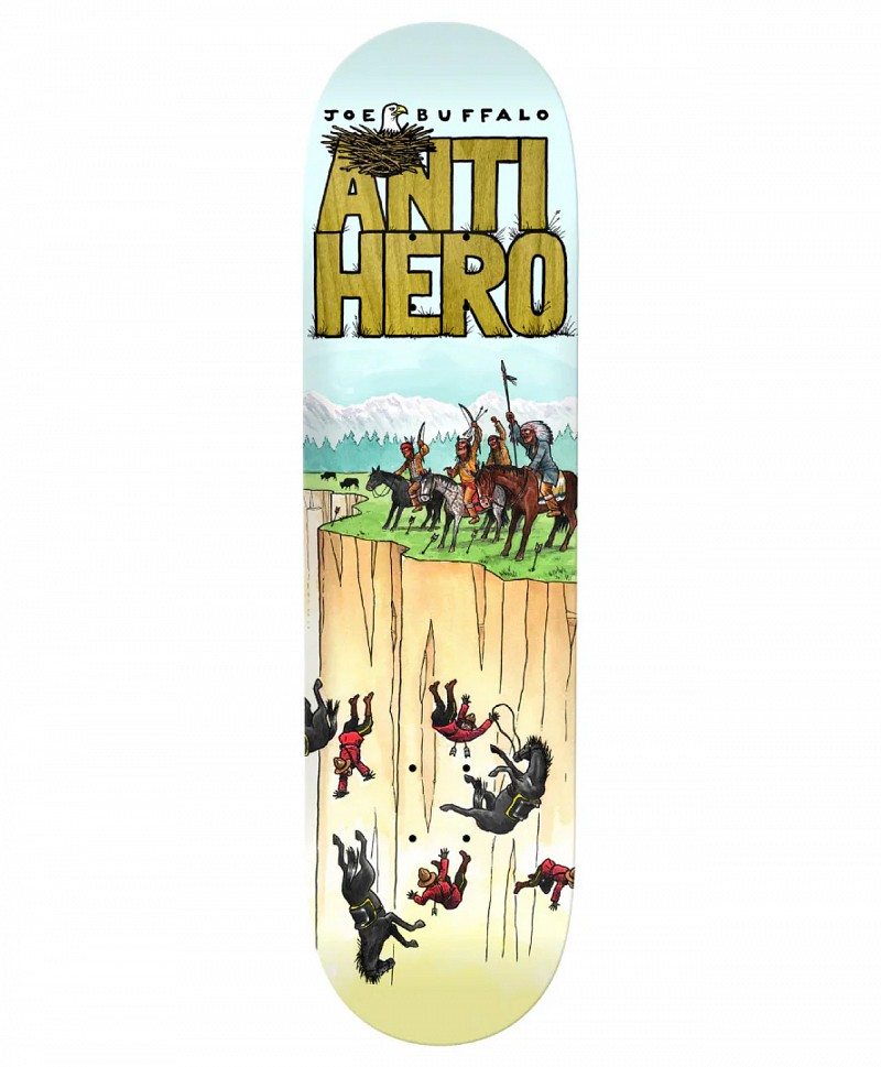 ANTIHERO JOE BUFFALO SKATE DECK 8.75 MULTI