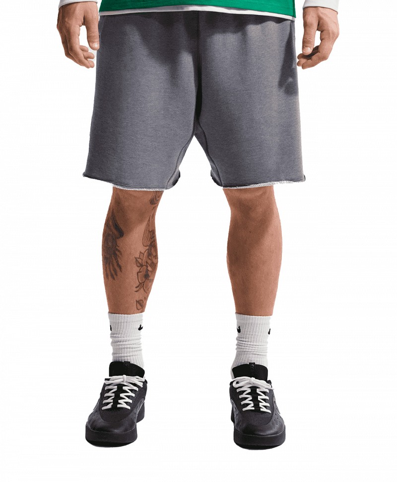 NIKE SB GRAPHIC FLEECE SHORTS COOL GREY/WHITE