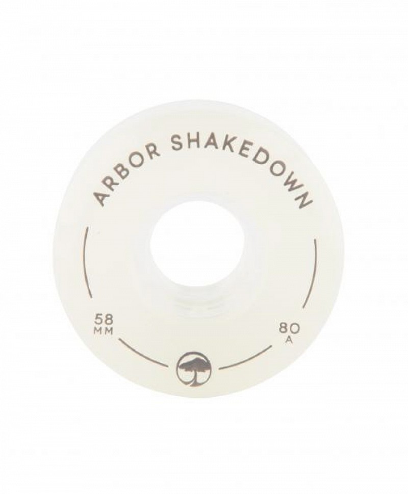 ARBOR COLLECTIVE SHAKEDOWN 80A 58MM WHEELS GHOST WHITE