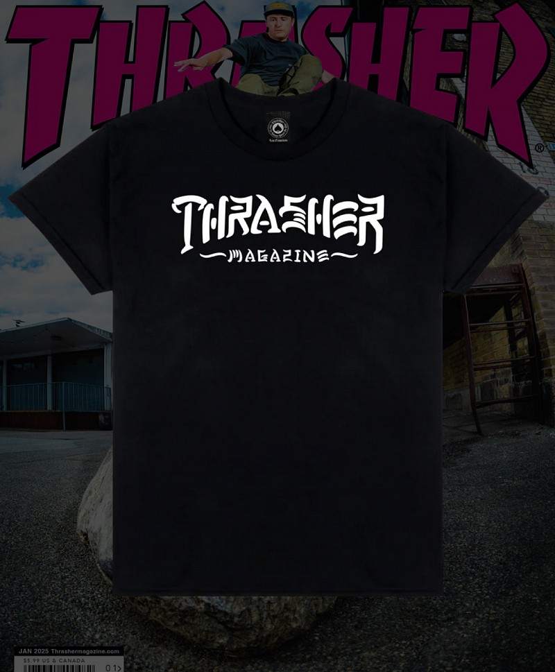 THRASHER THRASH & DESTROY TEE BLACK