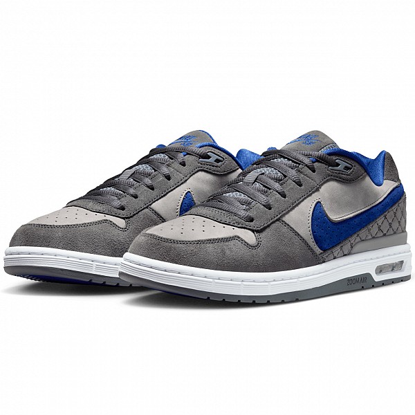 NIKE SB AIR LOW 'P-ROD' DODGERS FLINT GREY/DEEP ROYAL BLUE
