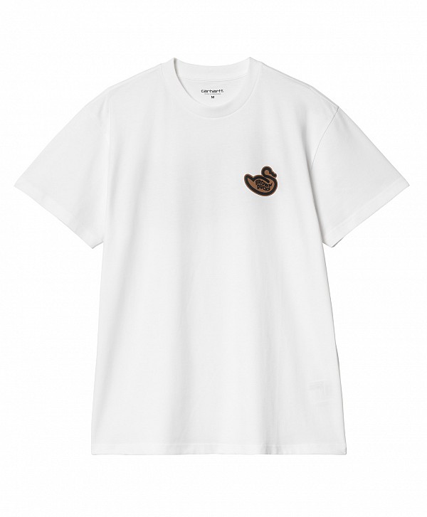 CARHARTT WIP BROWN DUCKS TEE WHITE