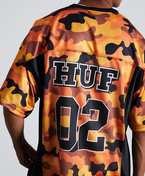 HUF CAMO FOOTBALL JERSEY LAVA