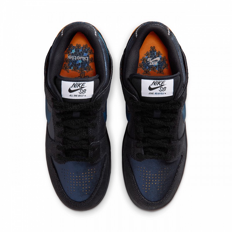 NIKE SB DUNK LOW PRO X BLUETILE BLACK/MARINA/WHITE/CAMPFIRE ORANGE