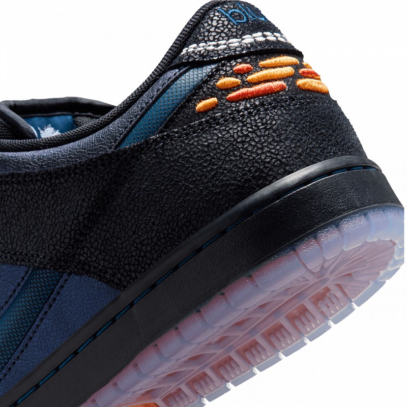 NIKE SB DUNK LOW PRO X BLUETILE BLACK/MARINA/WHITE/CAMPFIRE ORANGE