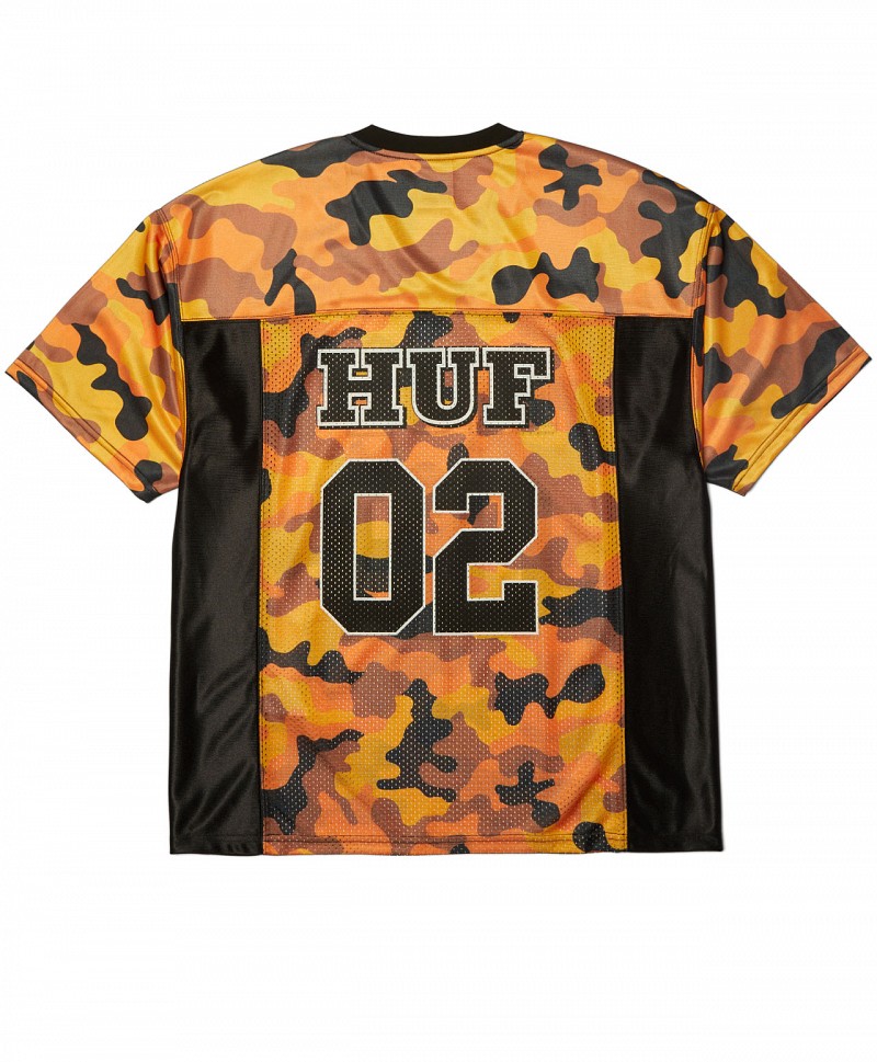 HUF CAMO FOOTBALL JERSEY LAVA