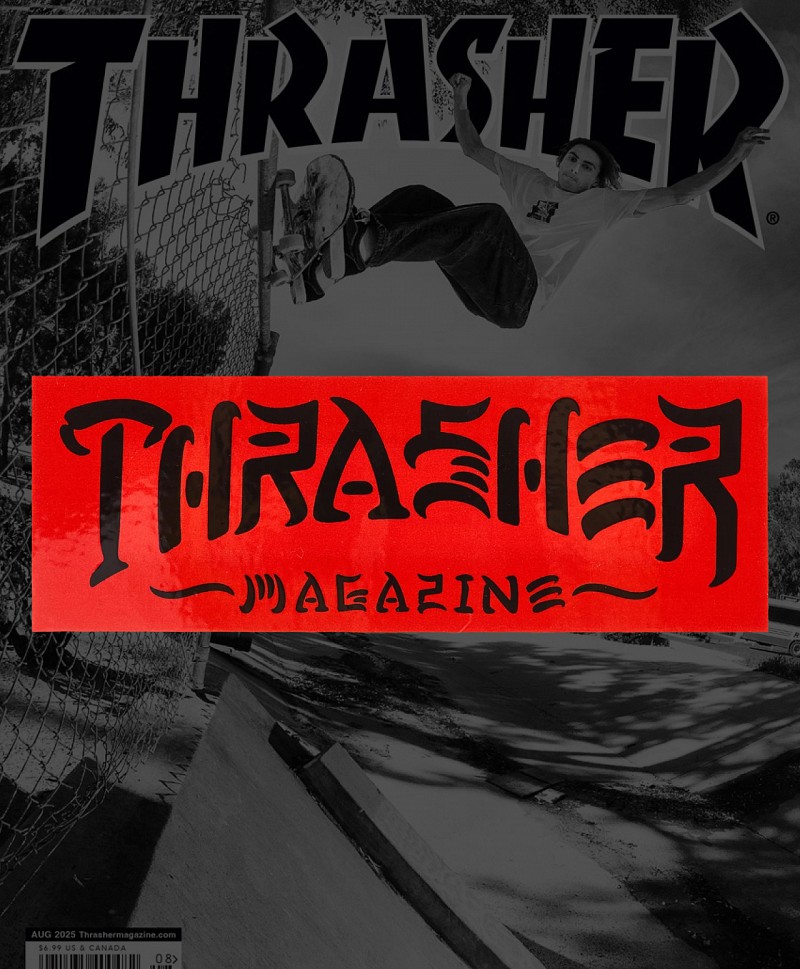 THRASHER THRASH & DESTROY STICKER RED/BLACK