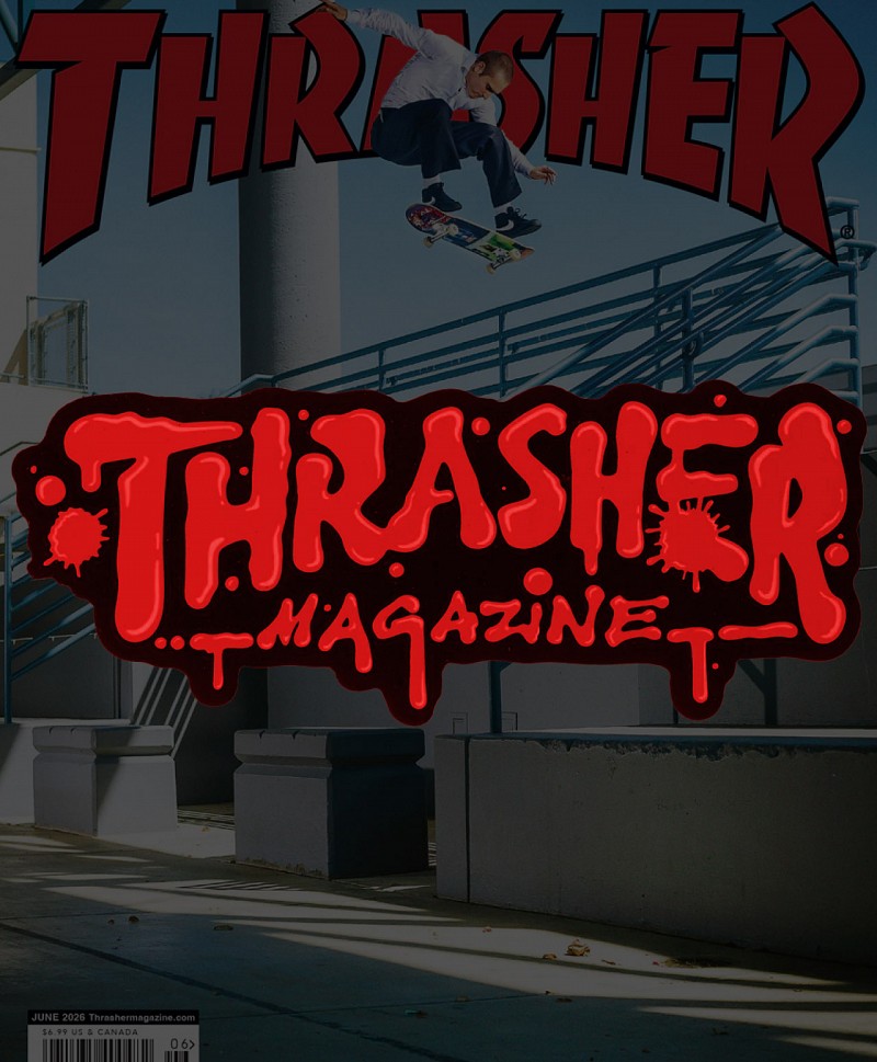 THRASHER WET PAINT STICKER RED/BLACK