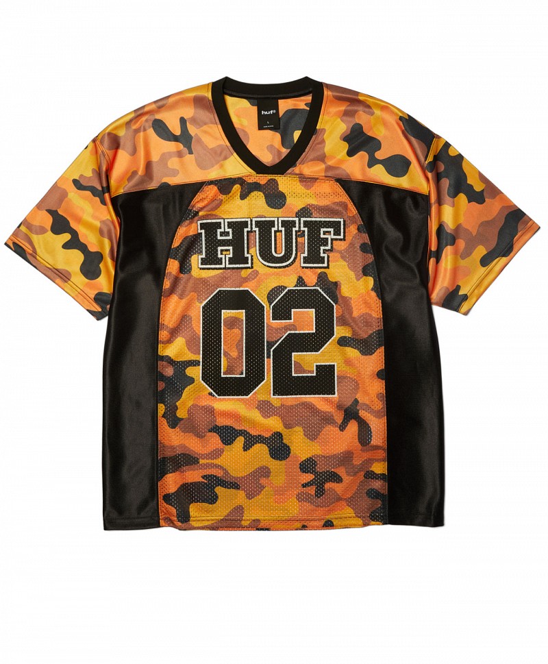 HUF CAMO FOOTBALL JERSEY LAVA