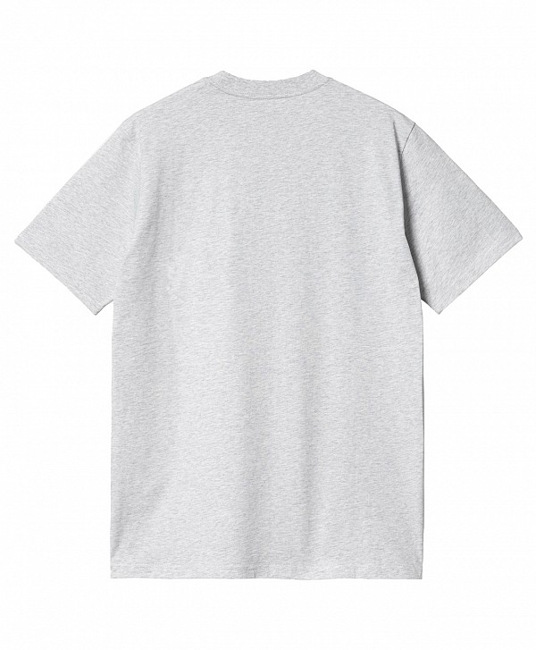 CARHARTT WIP SCRIPT TEE ASH HEATHER/GRAPHITE