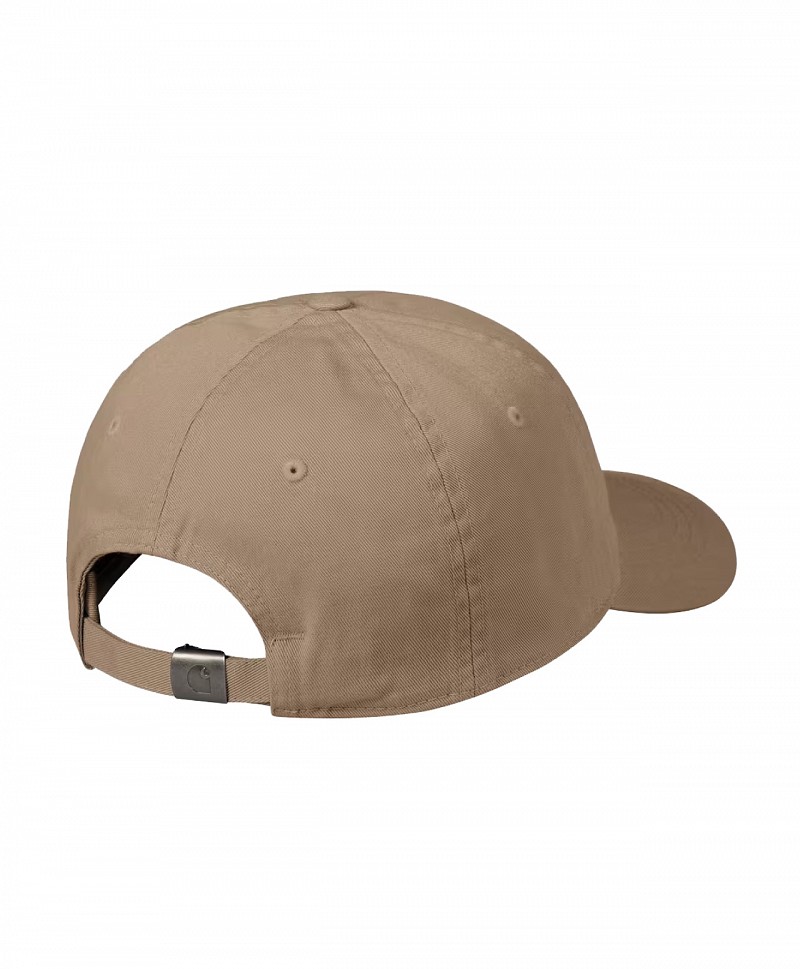 CARHARTT WIP MADISON LOGO CAP LEATHER/WHITE