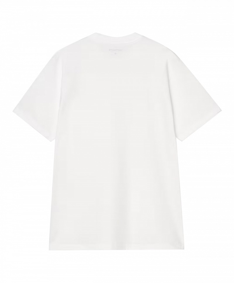 CARHARTT WIP SMALL HEART TEE WHITE/RED
