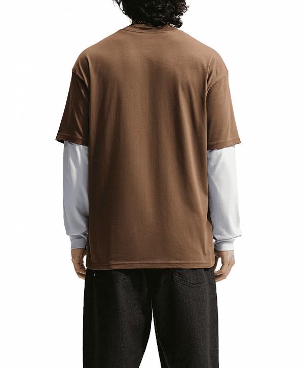 NIKE SB CELL PHONE TEE MOSSWOOD BROWN