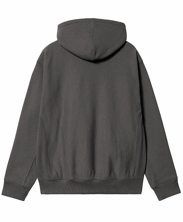 CARHARTT WIP AMERICAN SCRIPT HOOD GRAPHITE