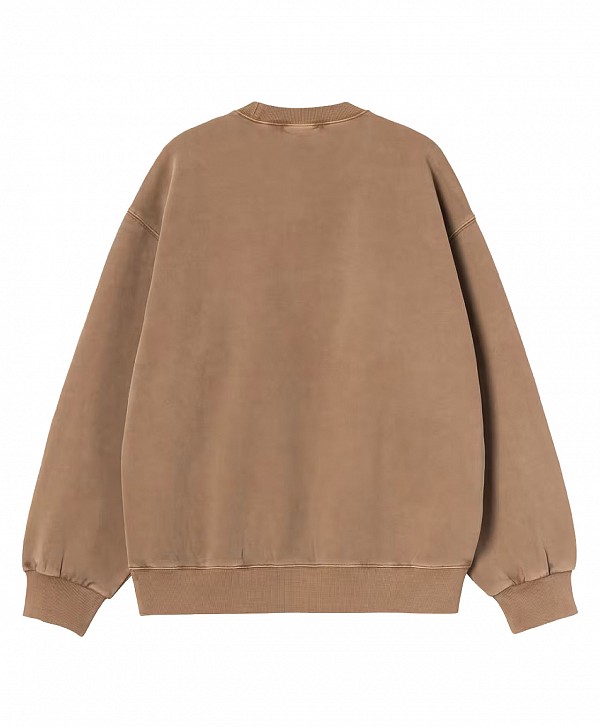 CARHARTT WIP VISTA CREW WIP H BROWN GARMENT DYED