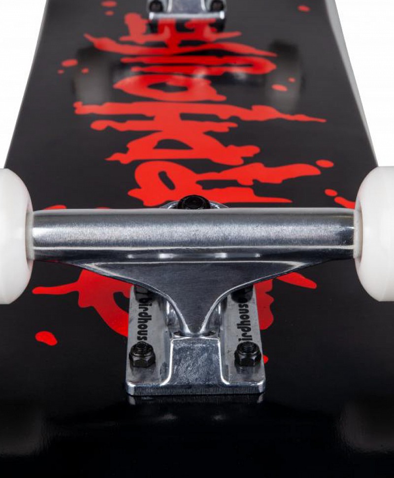 BIRDHOUSE BLOOD LOGO STAGE 1 COMPLETE SKATEBOARD 8 BLACK