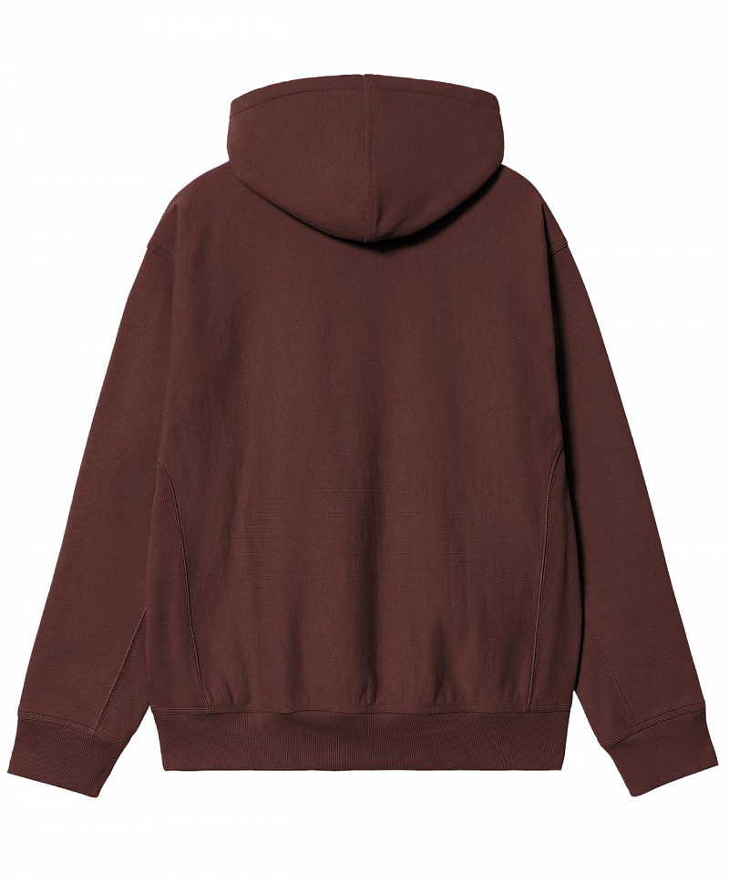 CARHARTT WIP AMERICAN SCRIPT HOOD AMARONE
