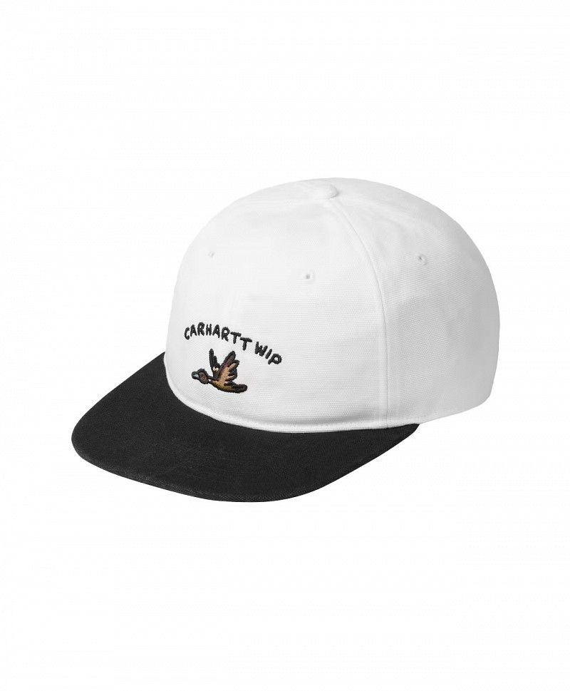 CARHARTT WIP ANIMATED DUCKS CAP WHITE
