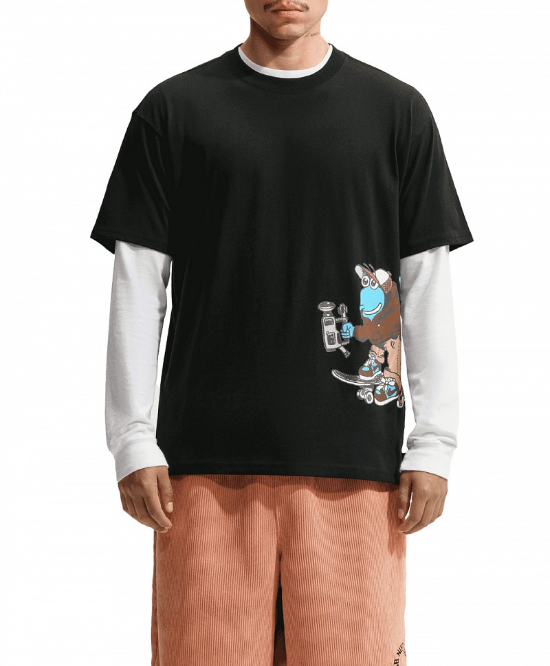 NIKE SB SK8PILLAR TEE BLACK