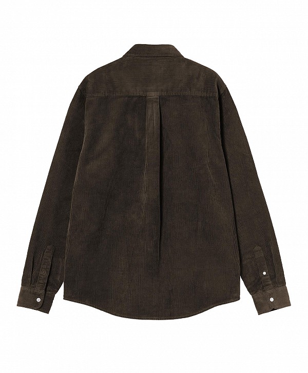 CARHARTT WIP MADISON CORD SHIRT TOBACCO