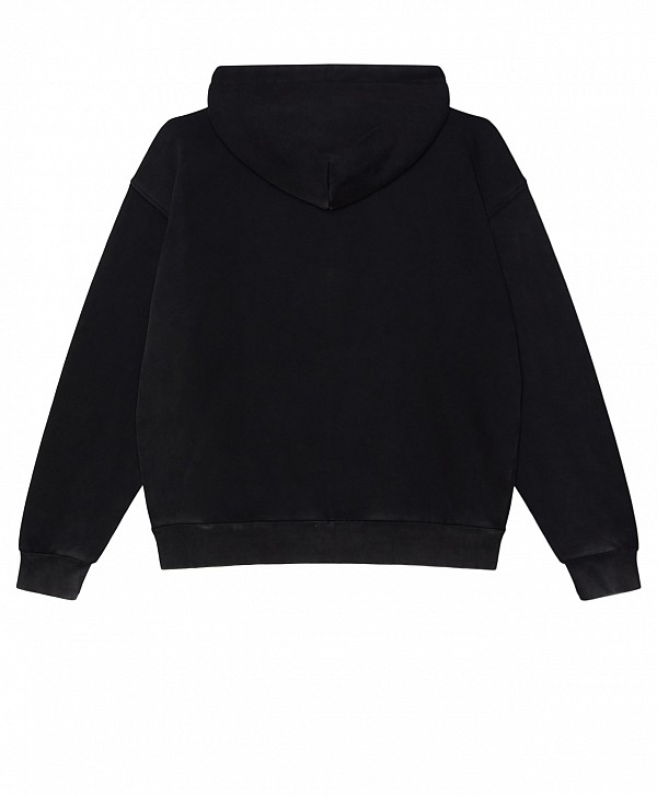 OBEY DRACO ZIP HOOD DUSTY BLACK LIMO