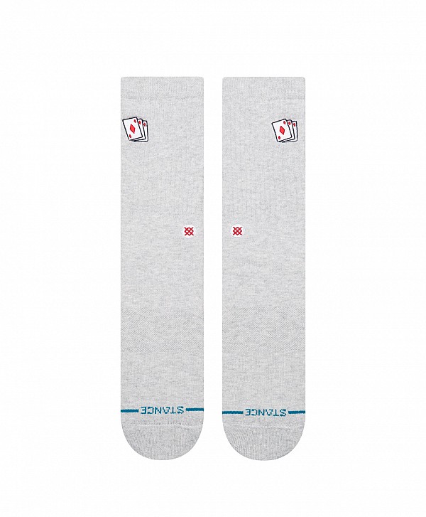 STANCE HIT ME CREW SOCKS HEATHER GREY