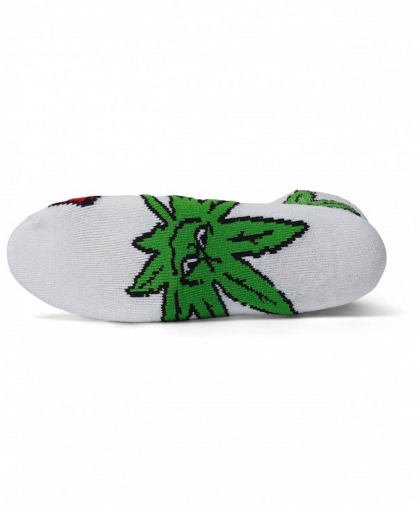 HUF DICE BUDDY CREW SOCKS WHITE