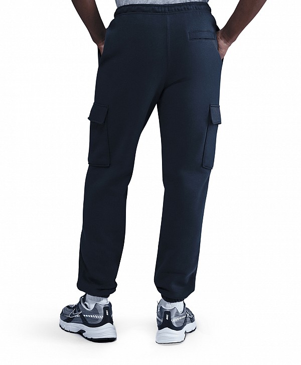 NIKE CLUB FLEECE CARGO PANTS OBSIDIAN/WHITE