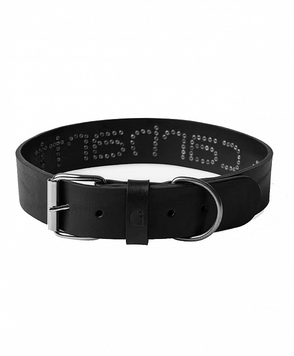 CARHARTT WIP SCRIPT STUDS DOG COLLAR MEDIUM/LARGE BLACK