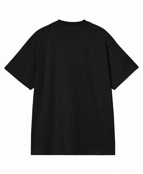 CARHARTT WIP RIBBON SCRIPT TEE BLACK