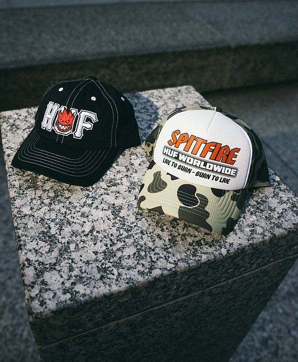 HUF X SPITFIRE UNION SNAPBACK BLACK